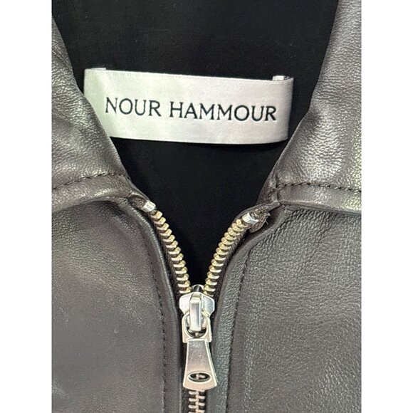 Women's Brown Leather Jacket - Picture 8 of 13